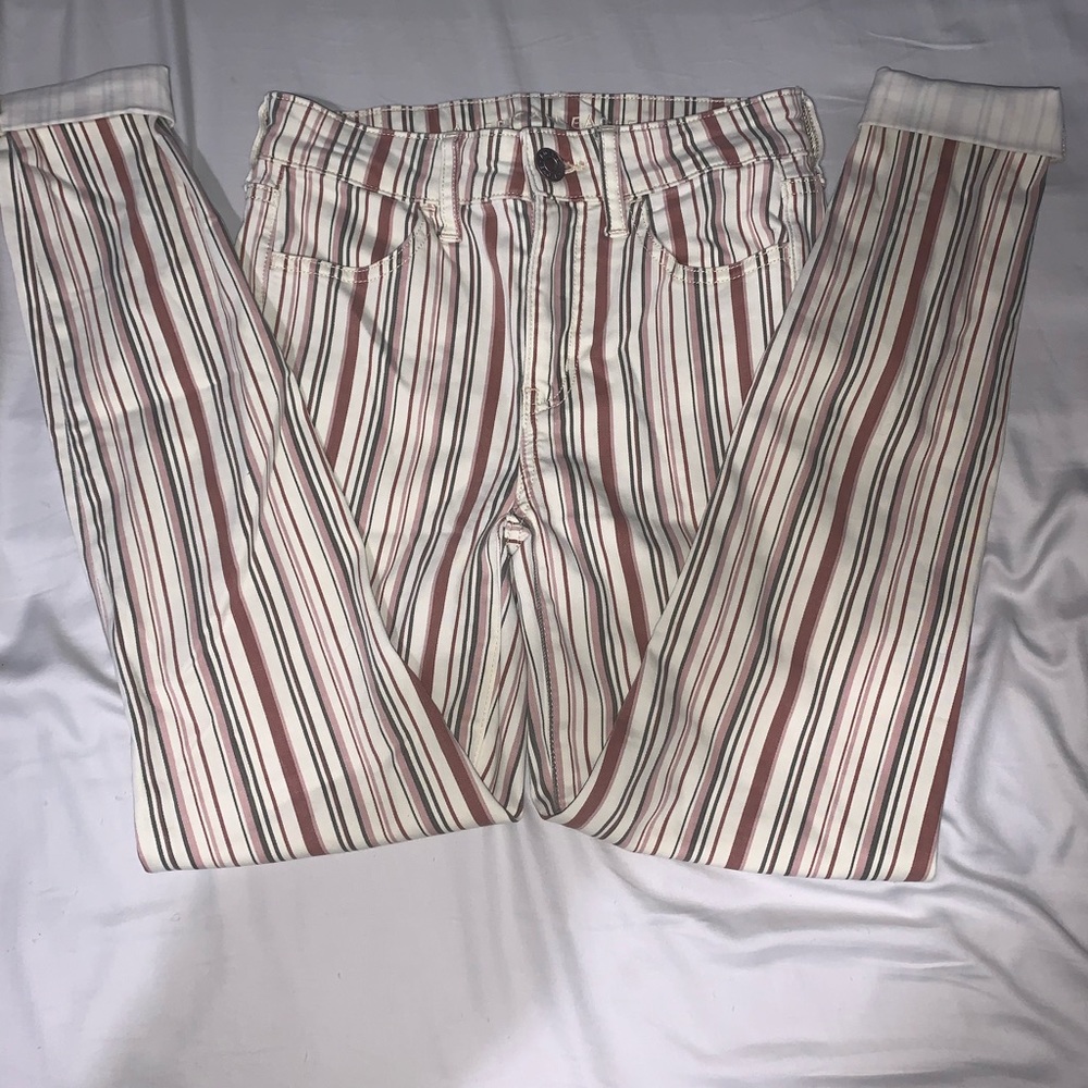 Striped American Eagle Jeans